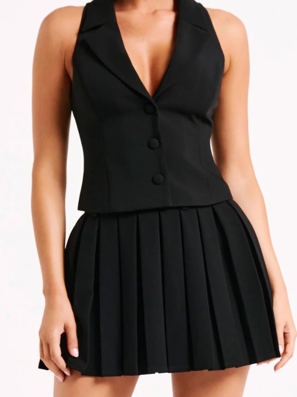 Meshki Mura Pleated Mini Skirt -